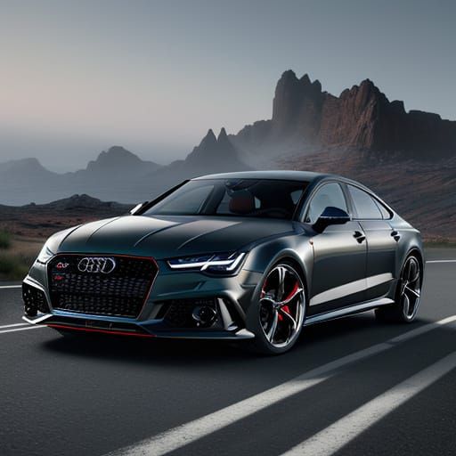 Epic Audi RS7 in Vibrant Fantasy World