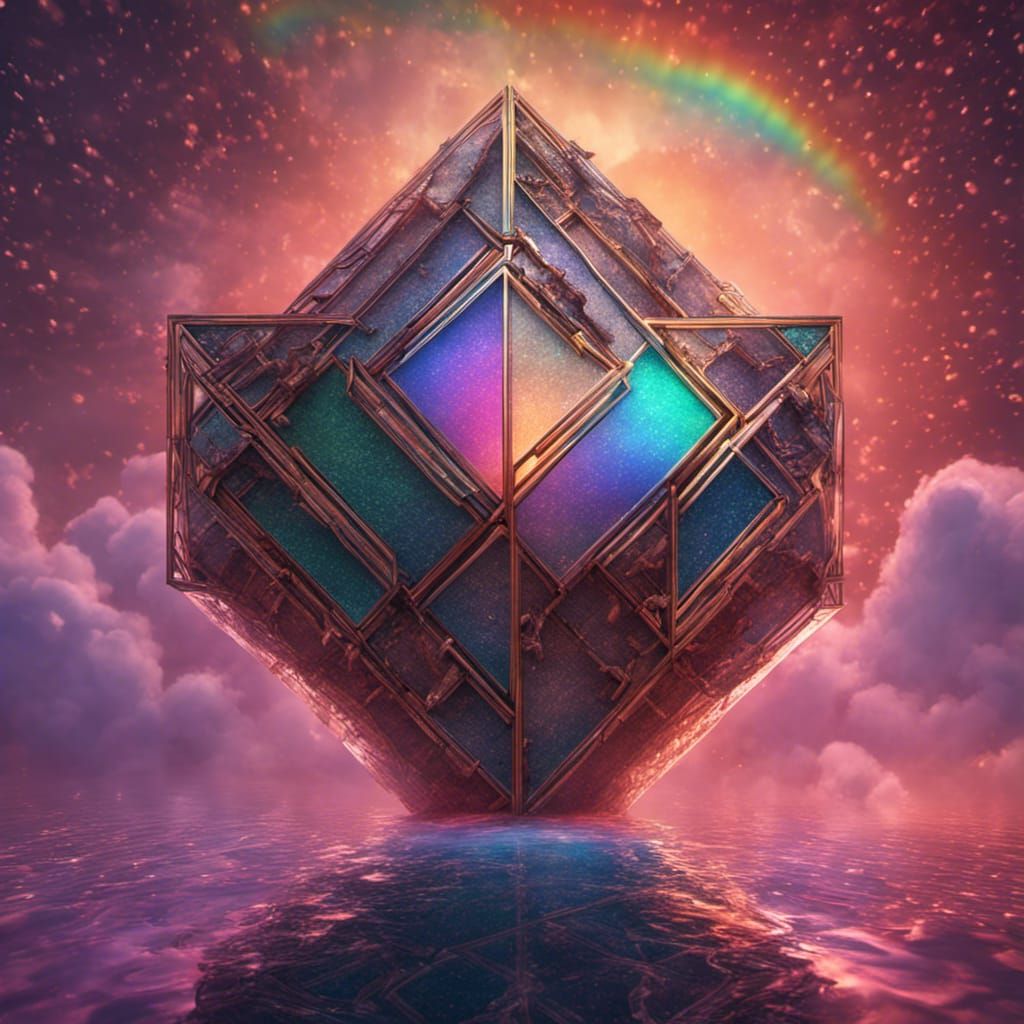 Rainbow Lattice Sunstone in Detailed Matte Painting