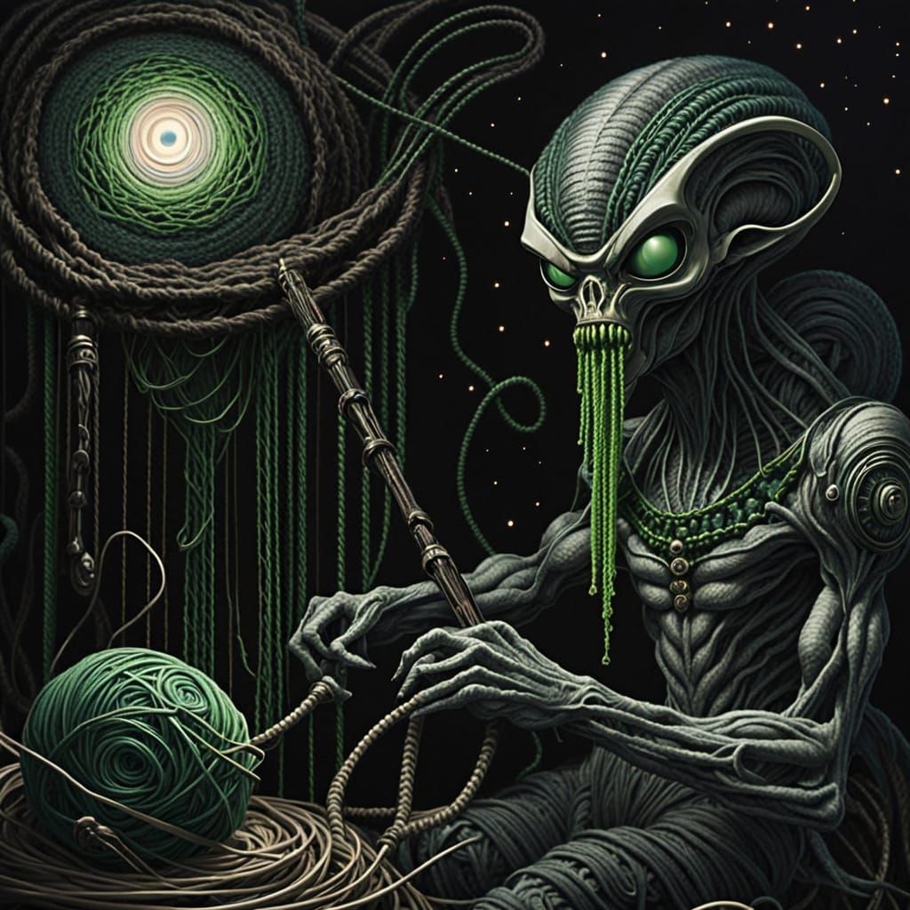 Alien Crochet Loom Powered by Yarn