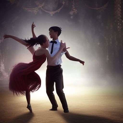 Girl and a Boy dancing