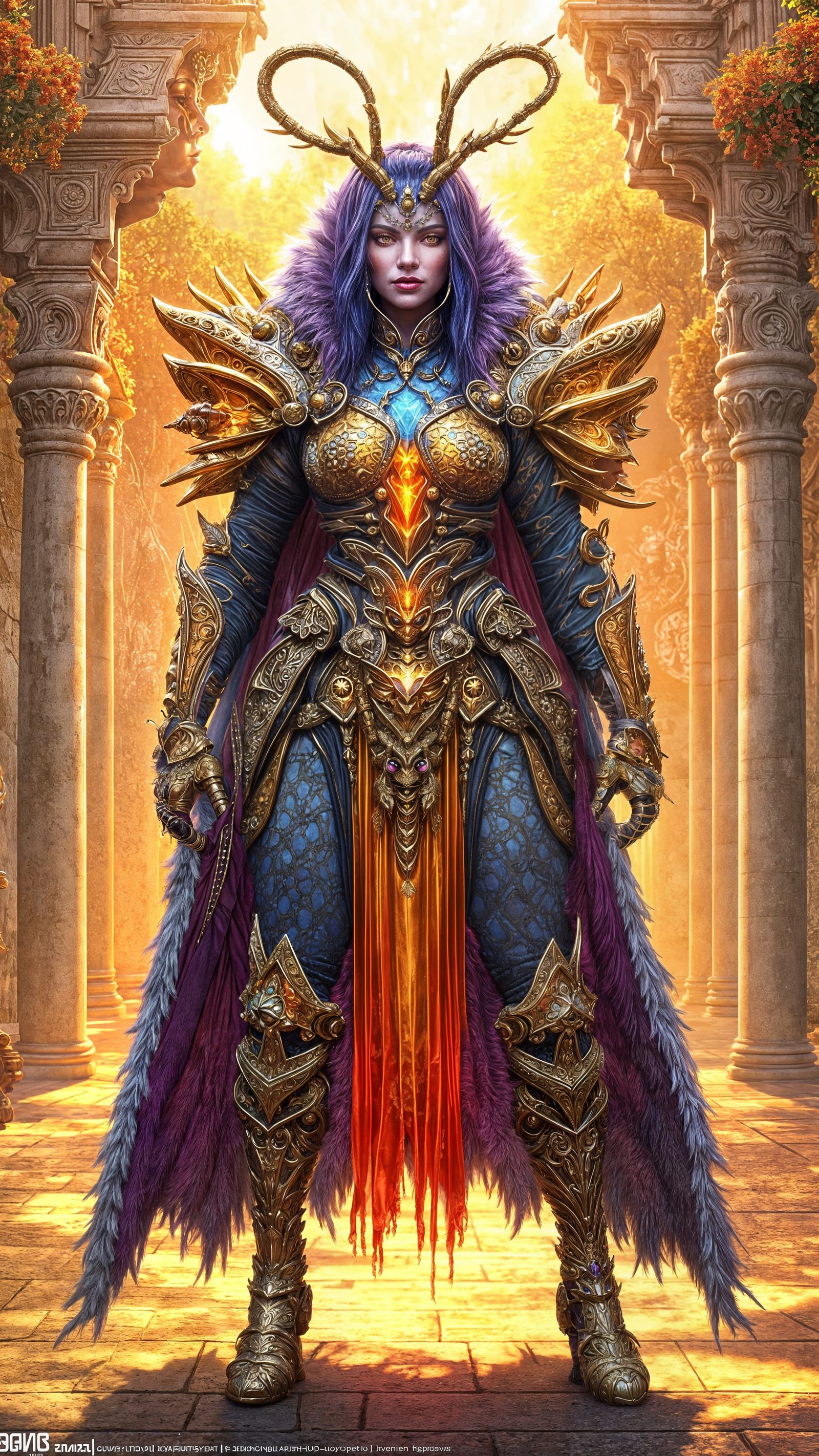 Glamorous Queen Bee Royalty in Cyberpunk Style