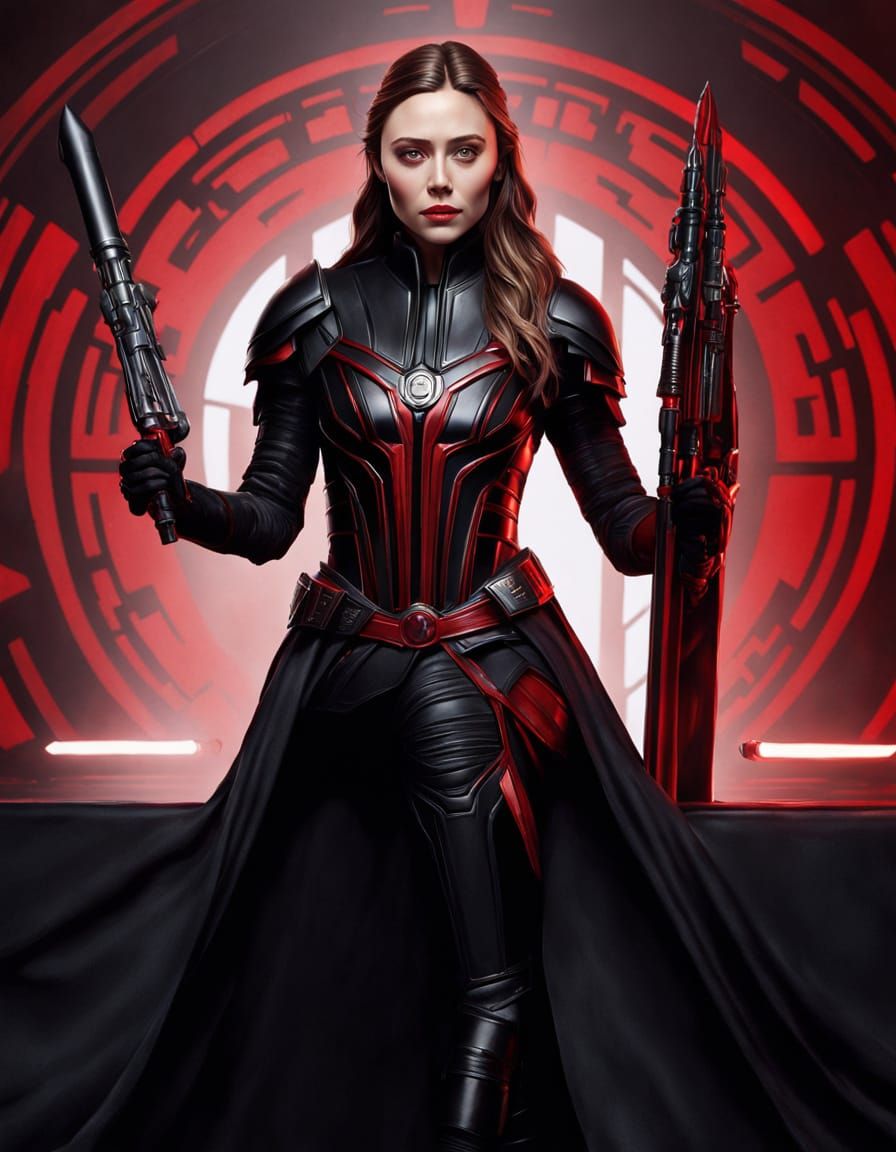 Surrealistic Portrait of the Evil Sith Empress Selene Shadow...