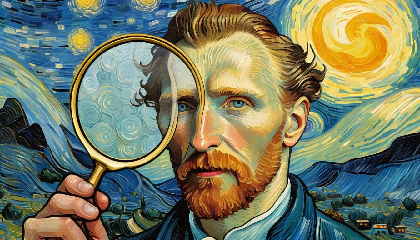 Tarot Card 'Clarity' in Van Gogh Style