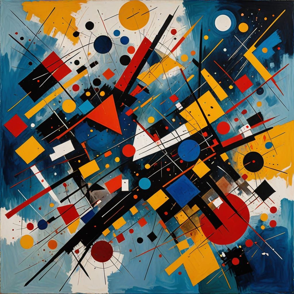 Vibrant Abstract Expressionism Masterpiece