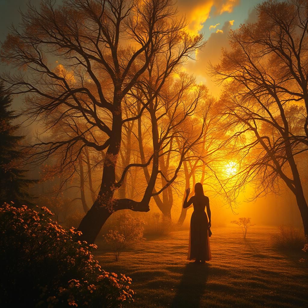 Golden Hour: Impressionistic Digital Painting