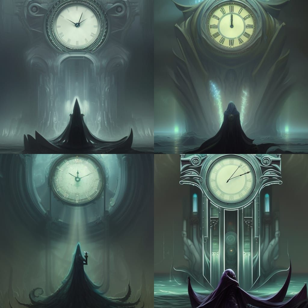 Cthulhu Rises: Art Nouveau Clock Tower