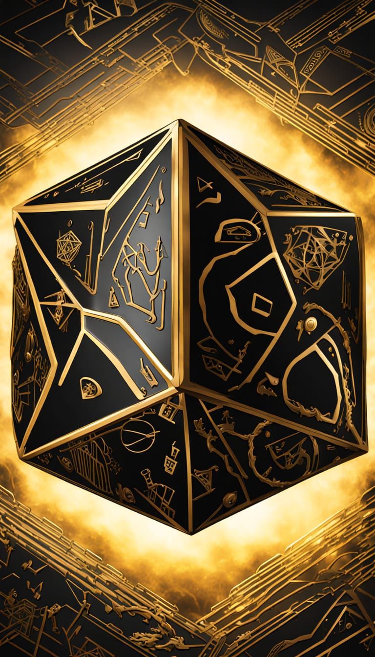 Onyx Dodecahedron Etched with Occult Glyphs