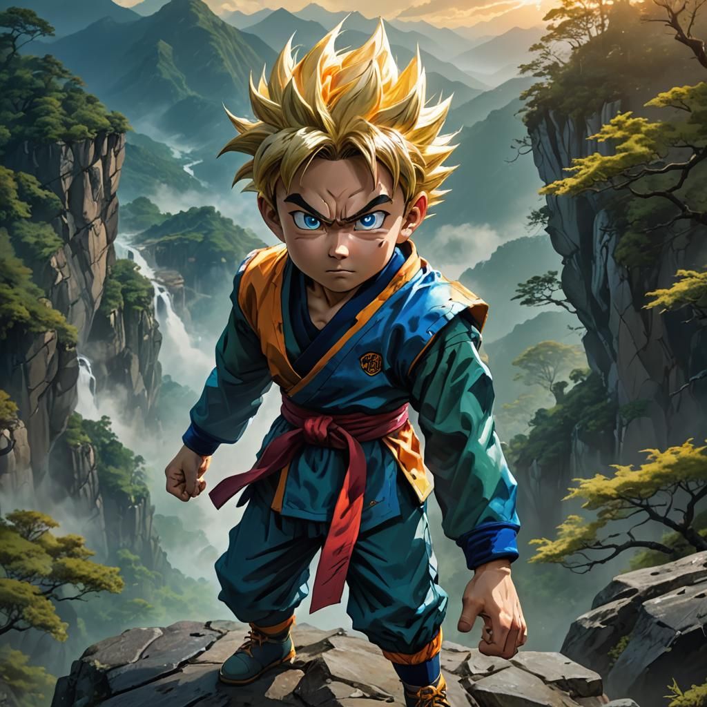 Goten Portrait in Martial Arts Uniform