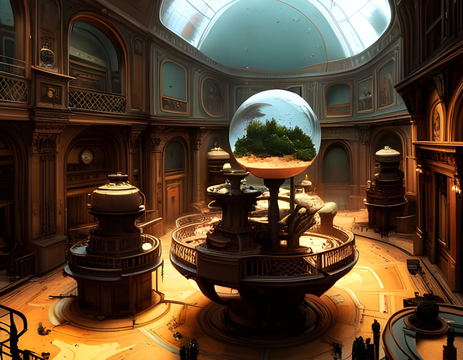 Glass Terrarium Spheres: Interplanetary Landscape