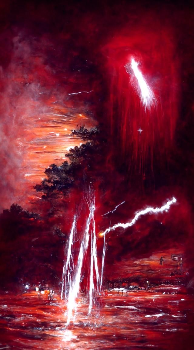 Red sprite lightning