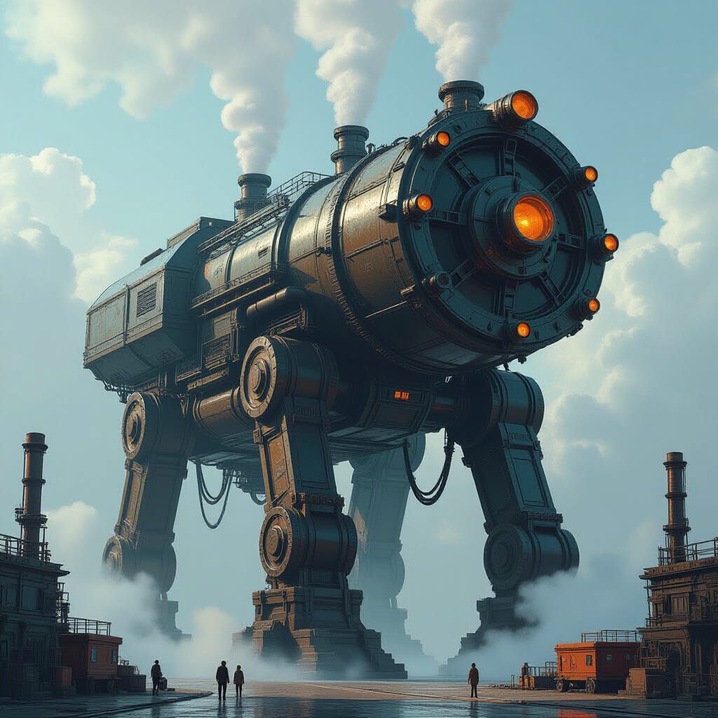 Colossal Steam Machine Undertakes Monumental Task