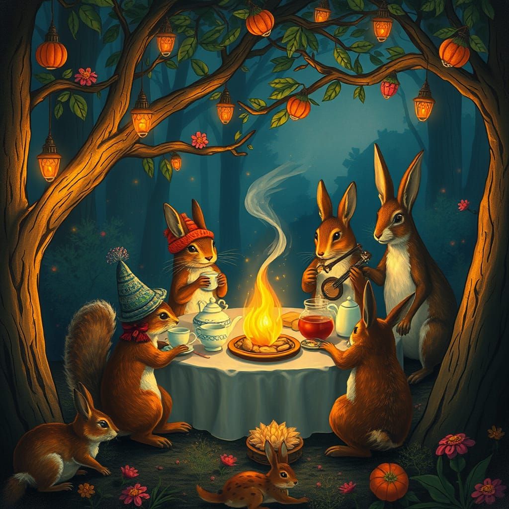 Woodland Whimsy: A Twilight Tea Party in Enchanted Groves
