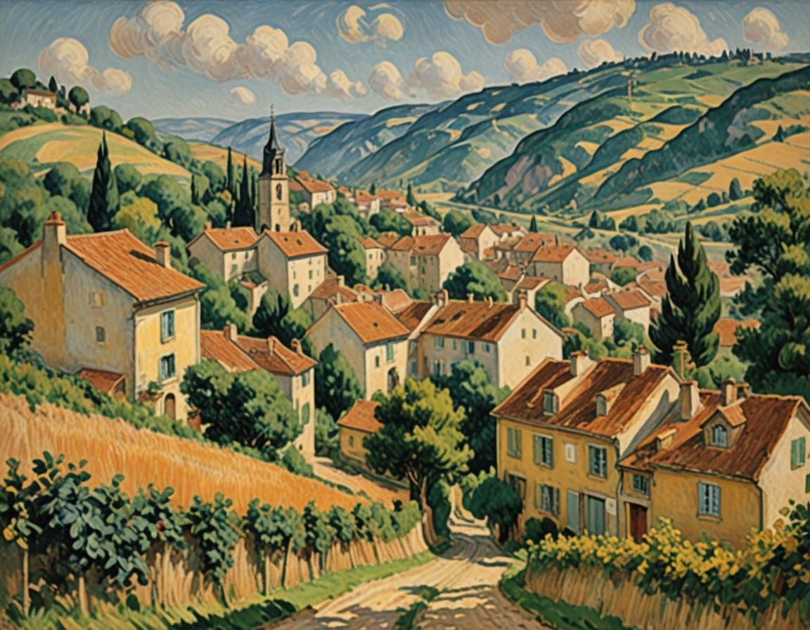 Medieval Privas in Idyllic Ardèche Landscape