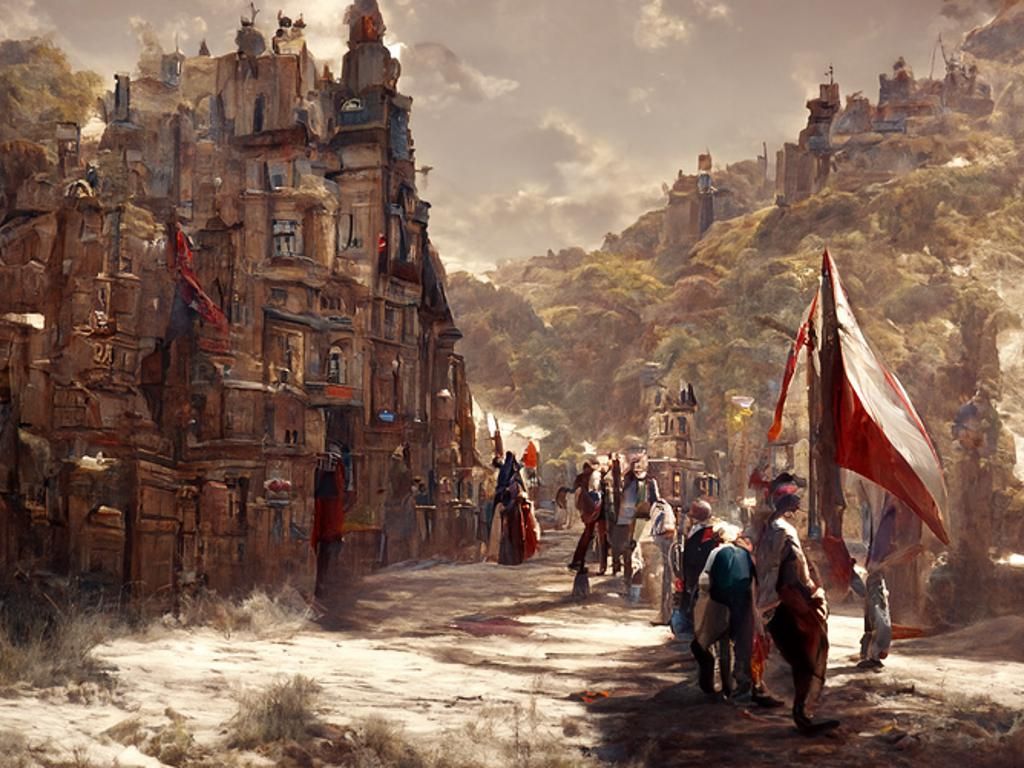Edinburgh Castle Oil Painting on Royal Mile