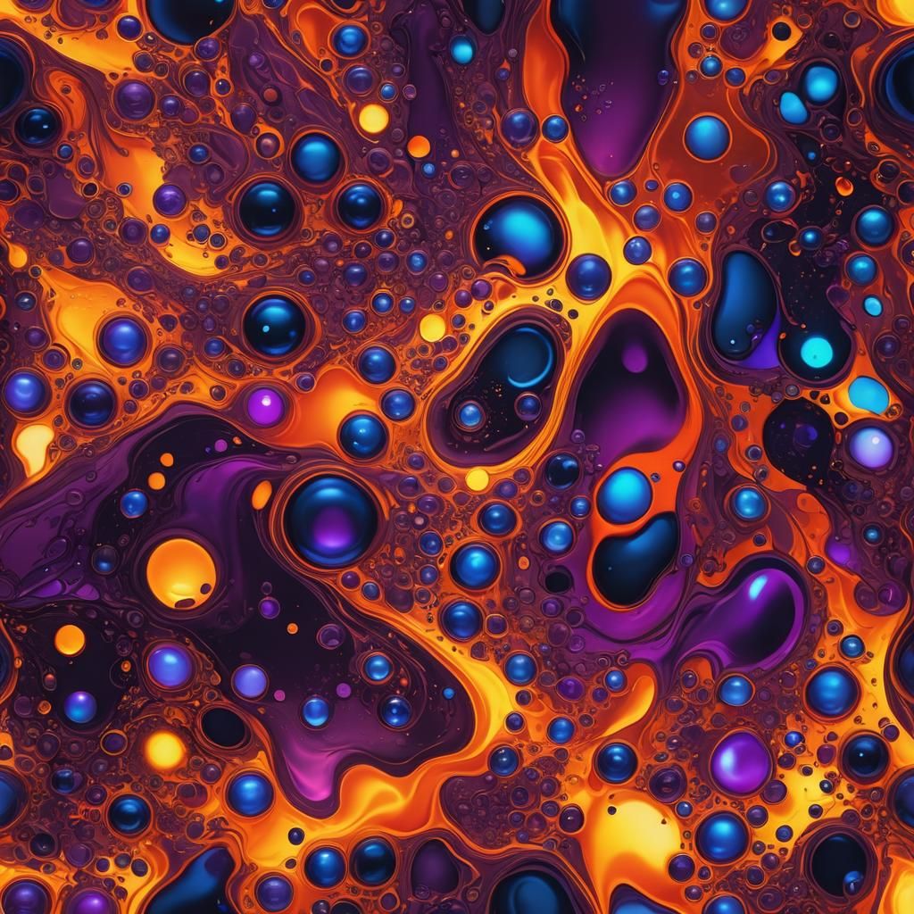 Mesmerizing Lava Lamp in Dreamlike Motion