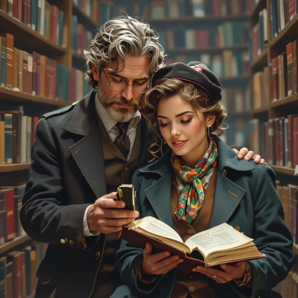 Cozy Library Bookshelves