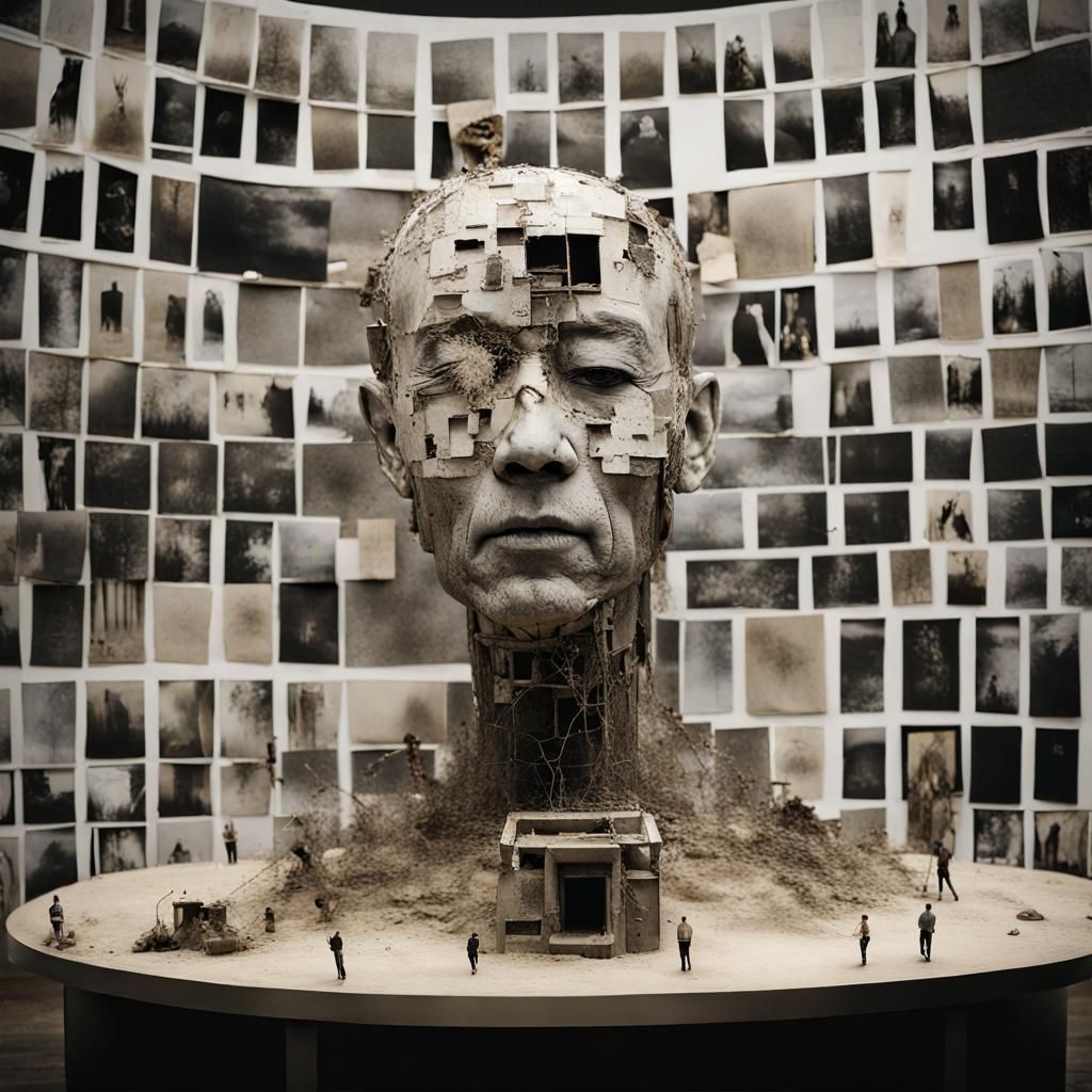 Surreal Deconstructed Landscape with Dream Machine