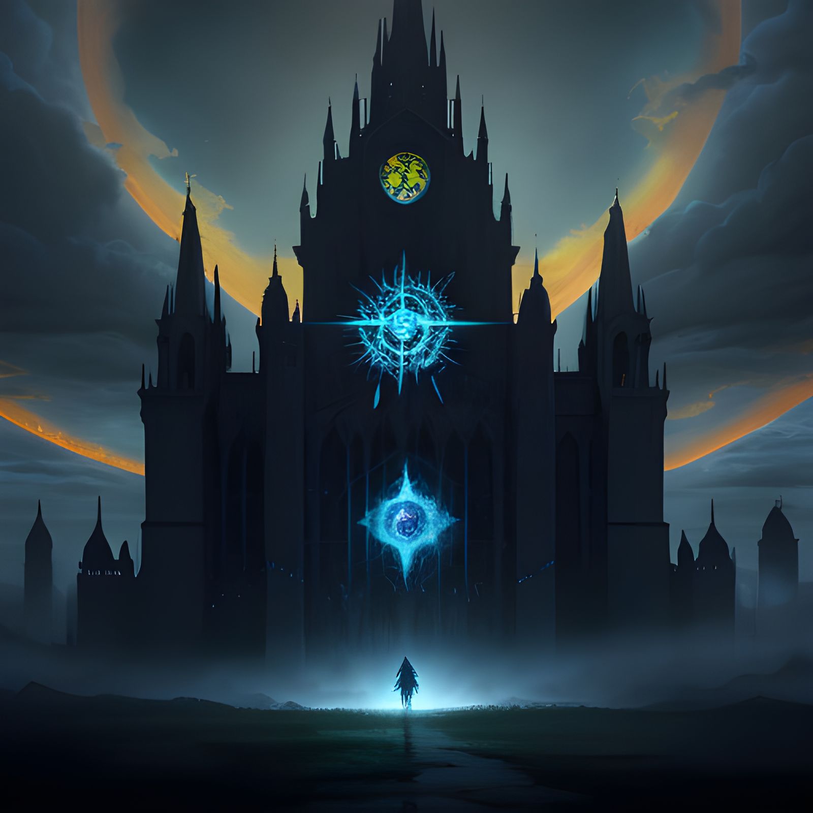 Surreal Gothic Cathedral Basks in Heavenly Sunshine