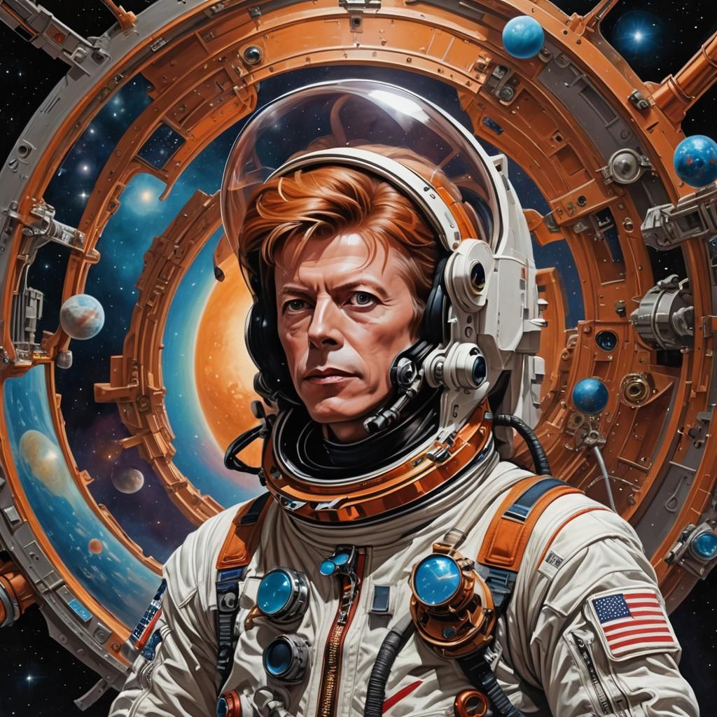 David Bowie as Astronaut: Space Oddity Portrait