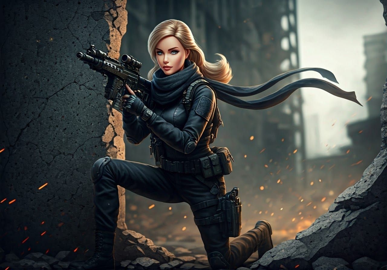 Barbie in Call of Duty: Tactical Warfare