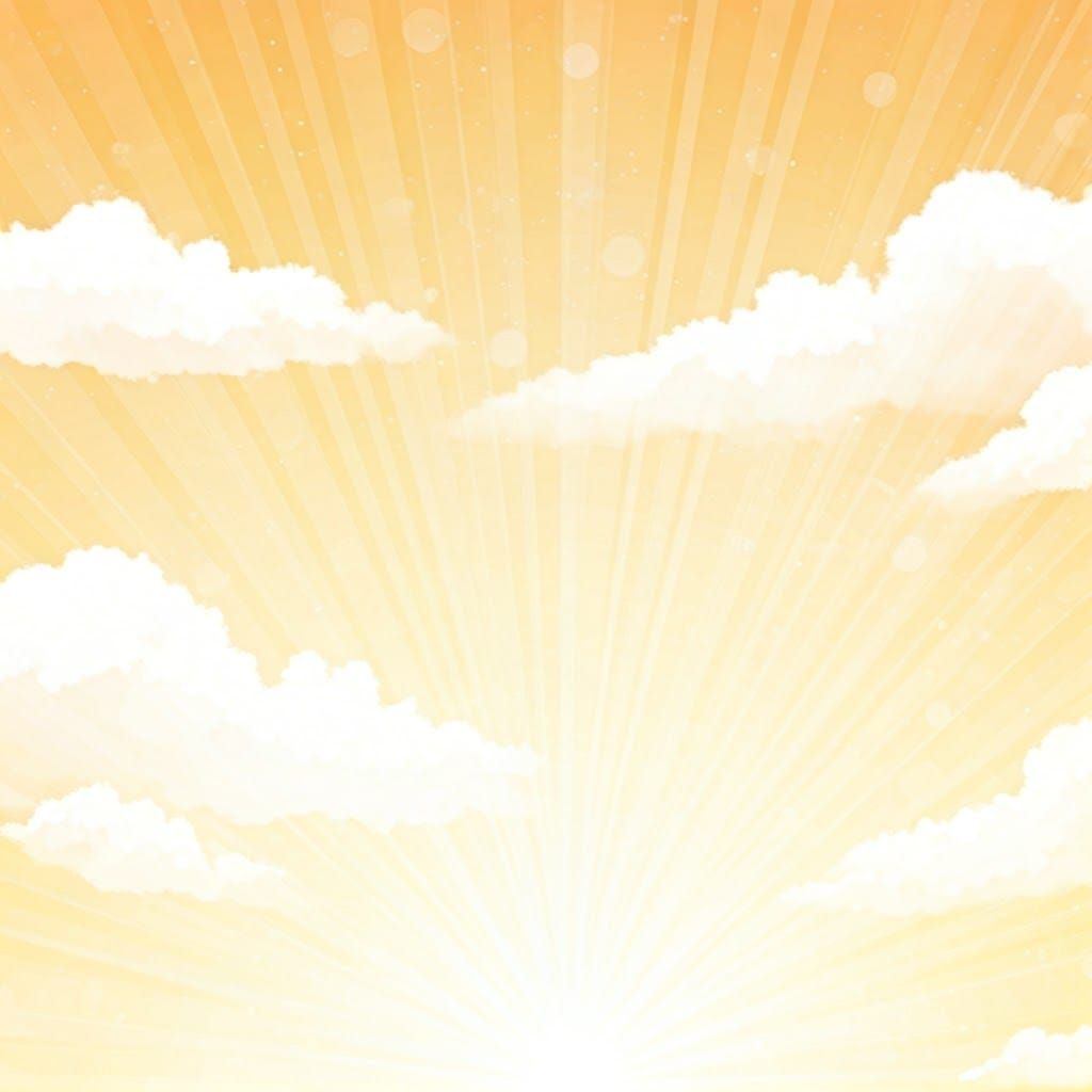 Divine Soft Focus Heavenly Sunshine Radiates Serenity
