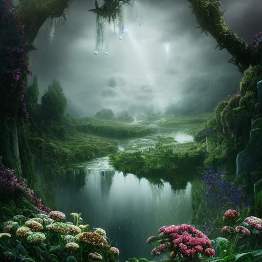 Mother Nature Crying Tears of Flowers