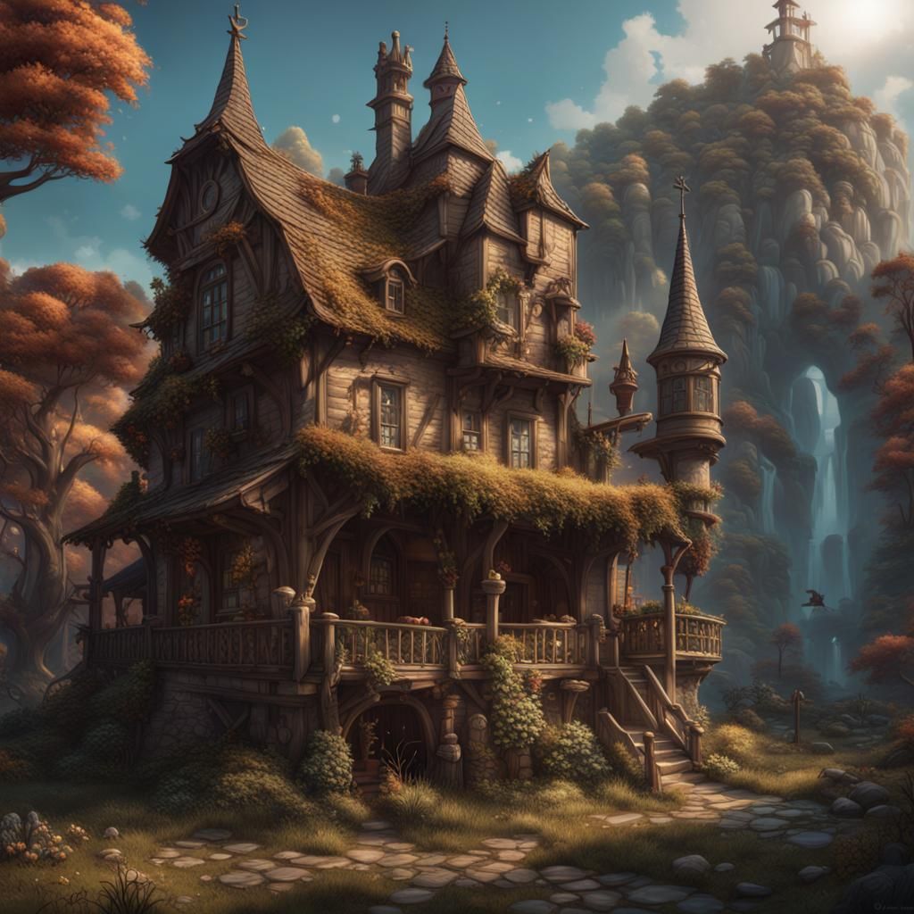 Tom's Sleepy Days: Detailed Matte Painting