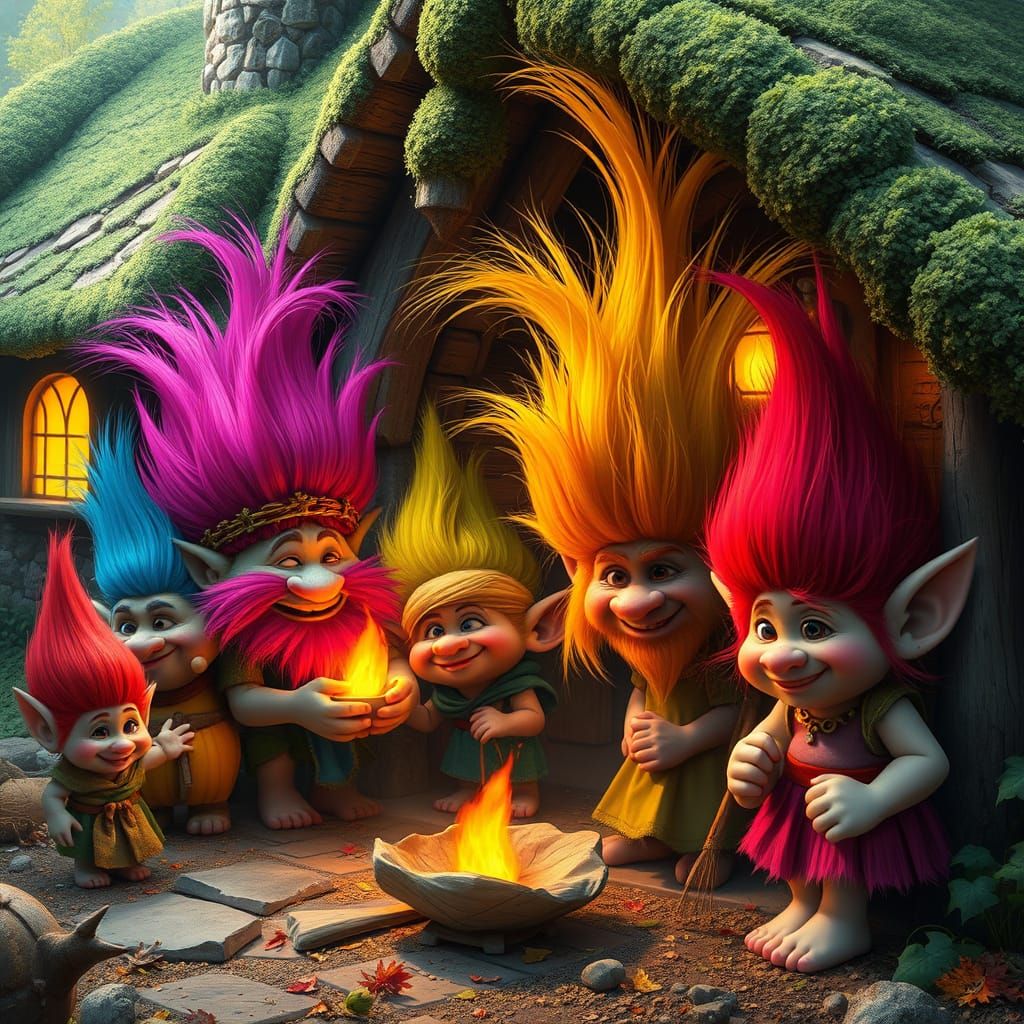 Trolls celebrate the harvest