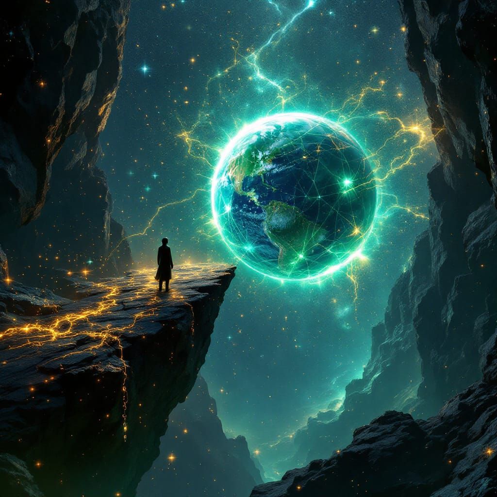 Cosmic Chasm Awakening: Figure Escapes Data Chains