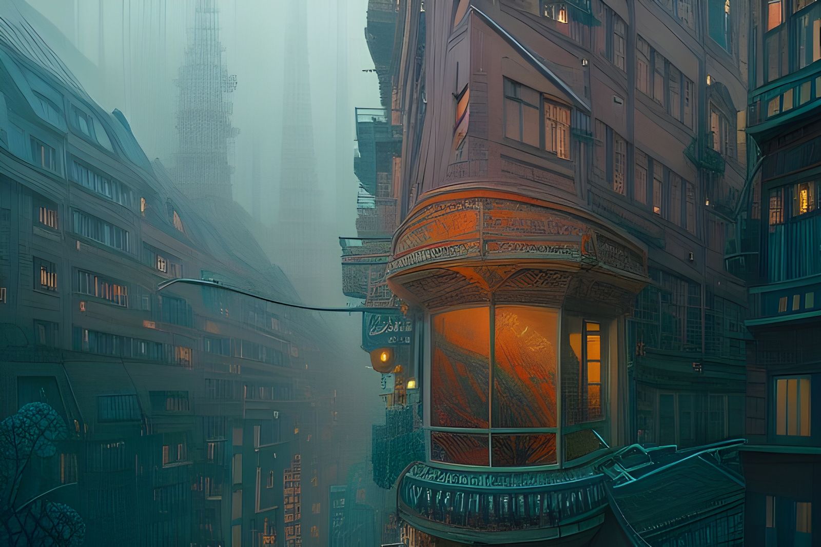 Detailed Portrait of Tanja in Romantic Expressionist Style