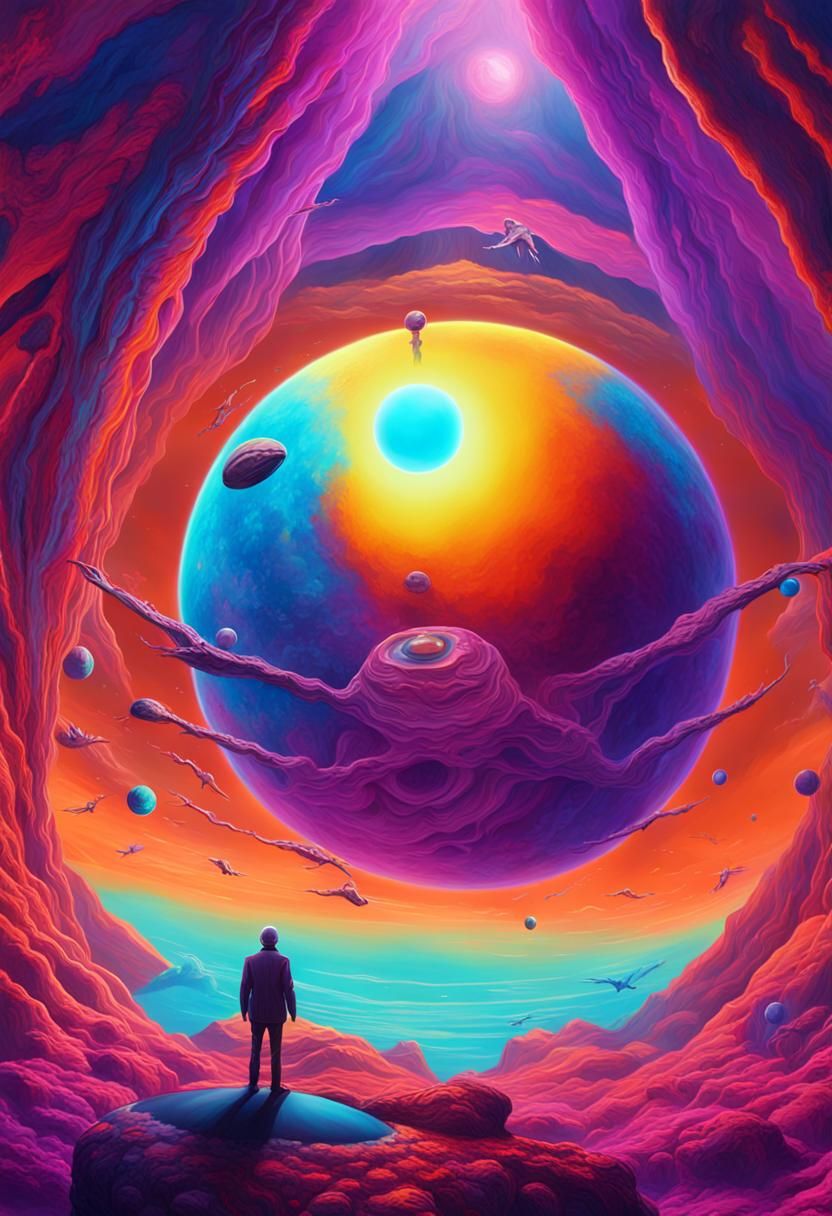 Giant Alien Levitation: Sci-Fi Concept Art