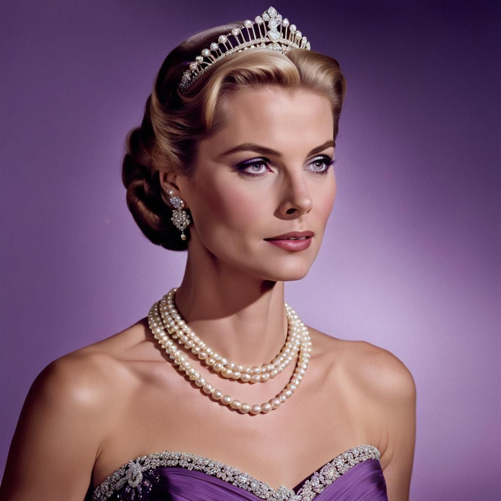 Princess Grace Kelly in Detailed Matte Painting