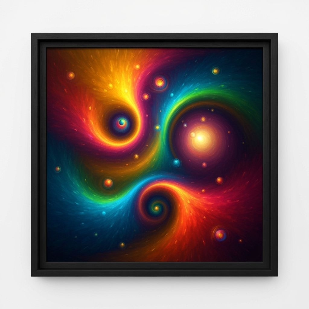 Surreal Oil Painting with Dreamlike Atmosphere