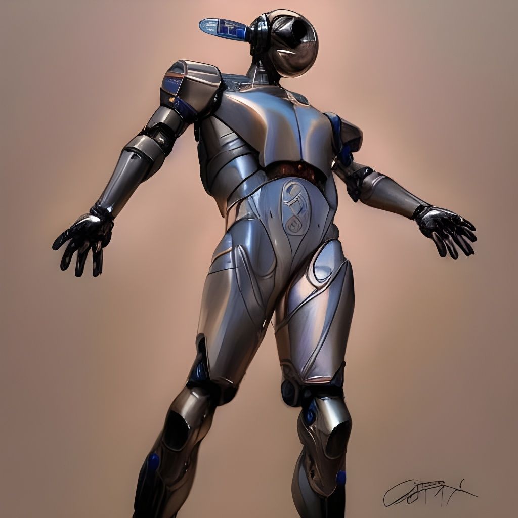 Detailed Digital Painting of Bender in Art Style