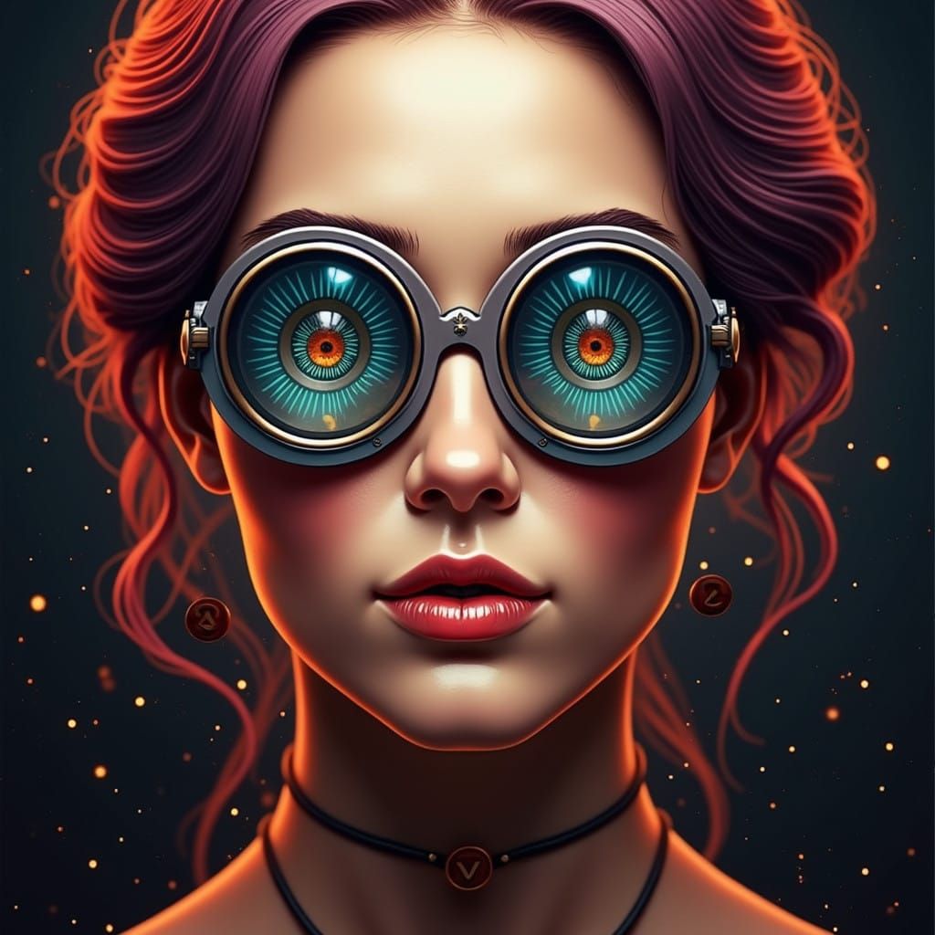 Digital Surrealism of Dazzling Glasses