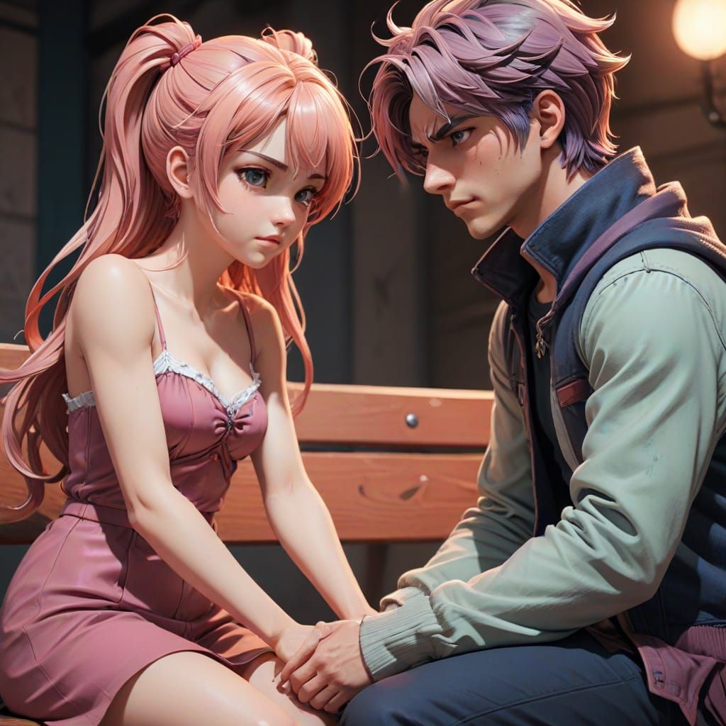 Manga Scene: Ivan Wipes Bench for Lilith