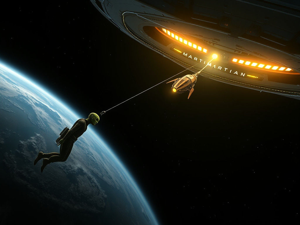 Alien Spacecraft Docks With Earth Starship