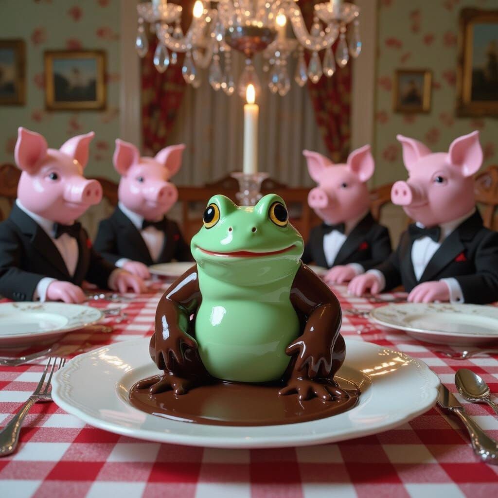 Mint Chocolate Frog's Eerie Dinner Party
