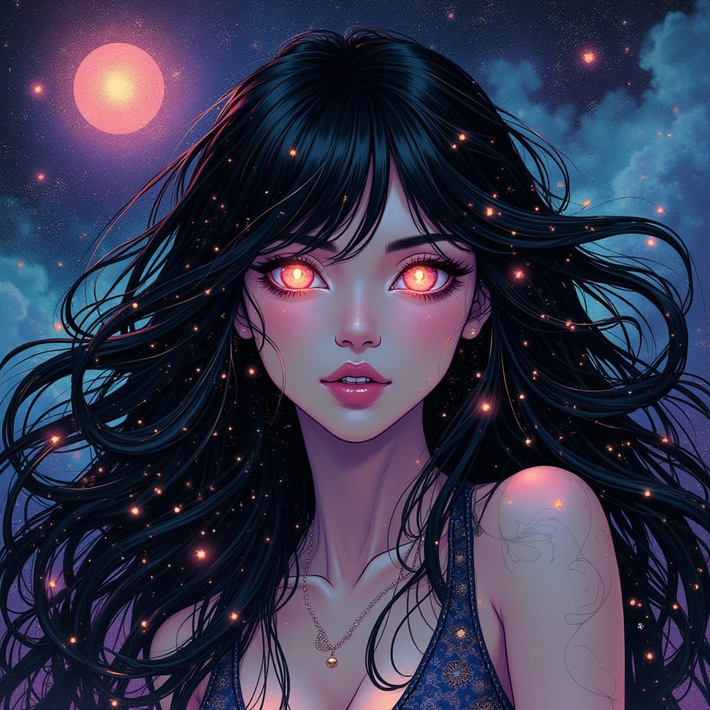 Cosmic Goddess in a Holographic Vortex