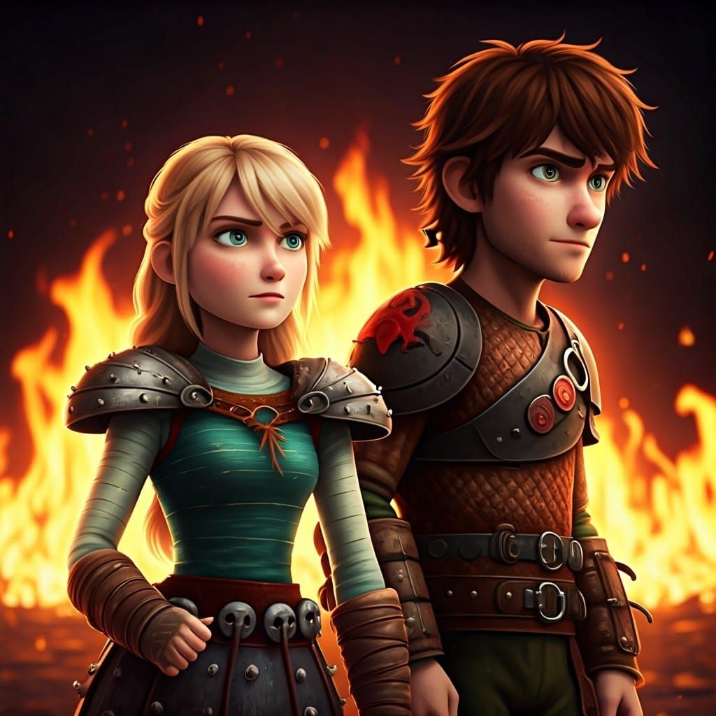 Anime-Style Genshin Impact Scene with Astrid Hofferson