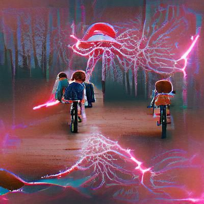 Minimalist Stranger Things Inspired Scene