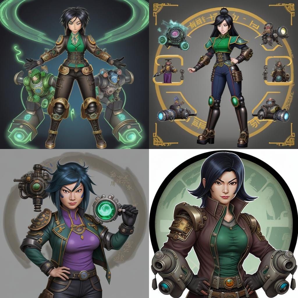 Jade Chan Steampunk Power Armor