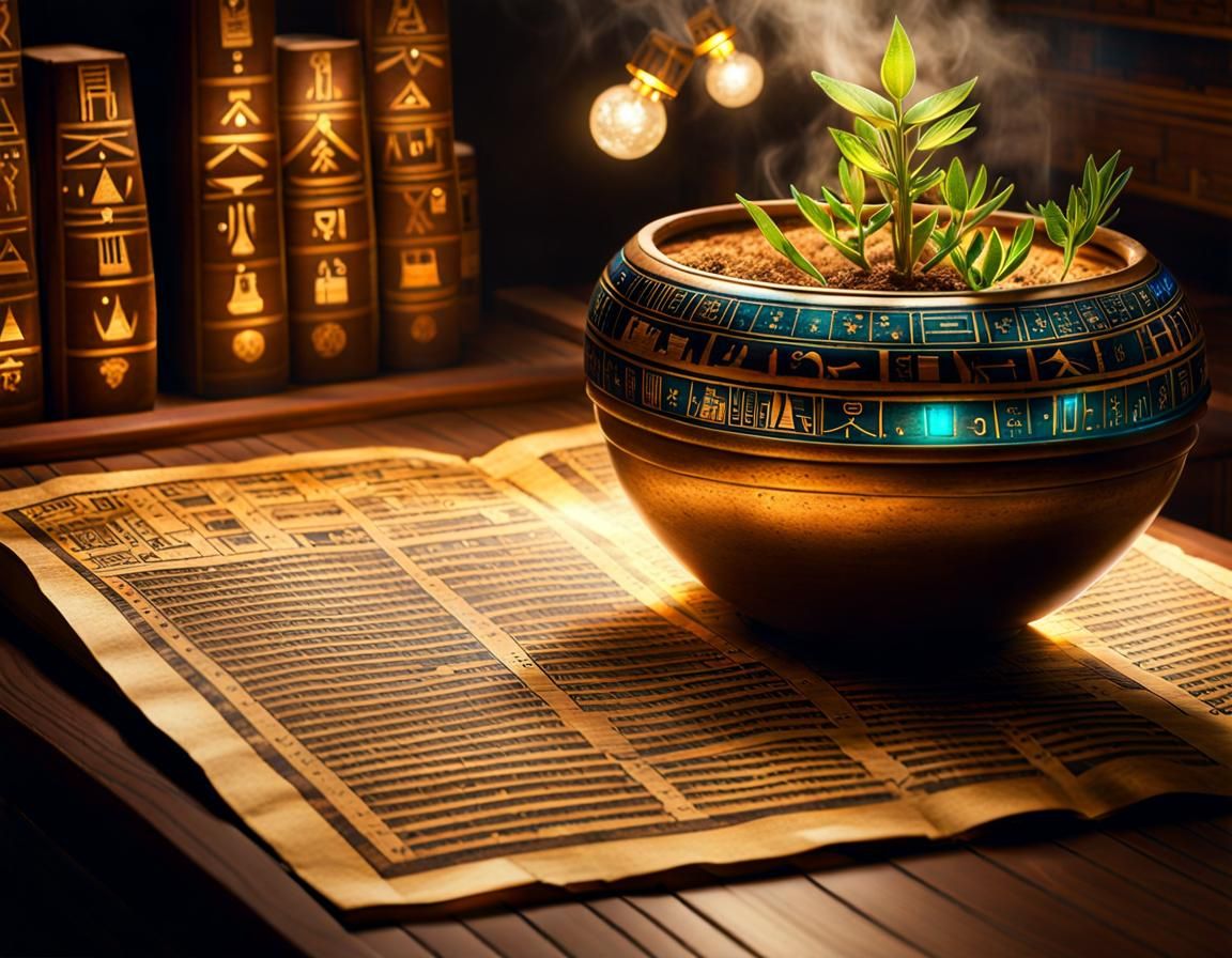 Paper Made from the Papyrus Plant by Ancient Egyptians