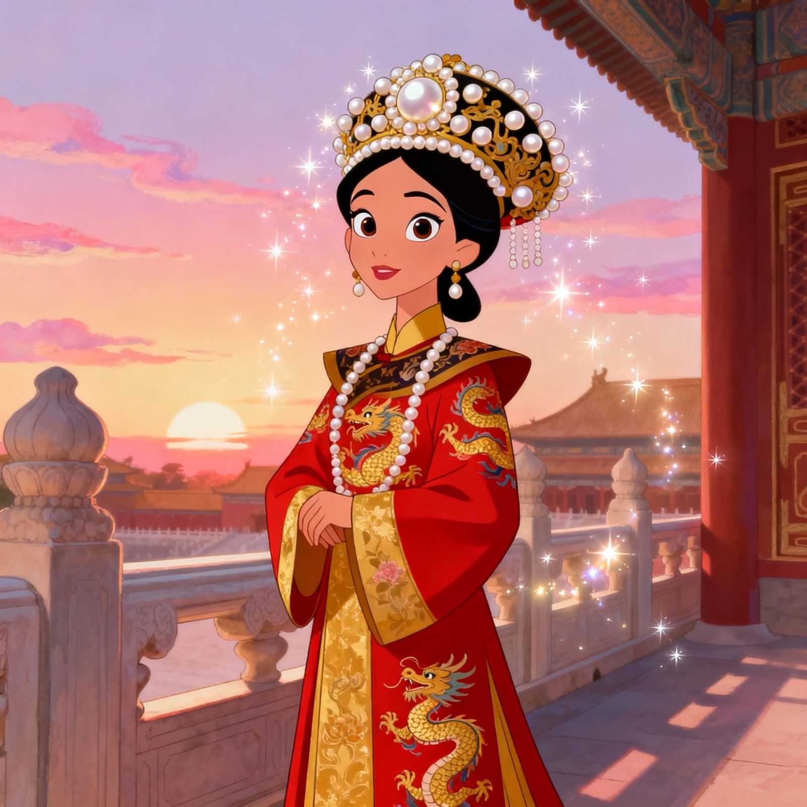 Empress Ruyi in Disney Style, Qing Dynasty Imperial Dress