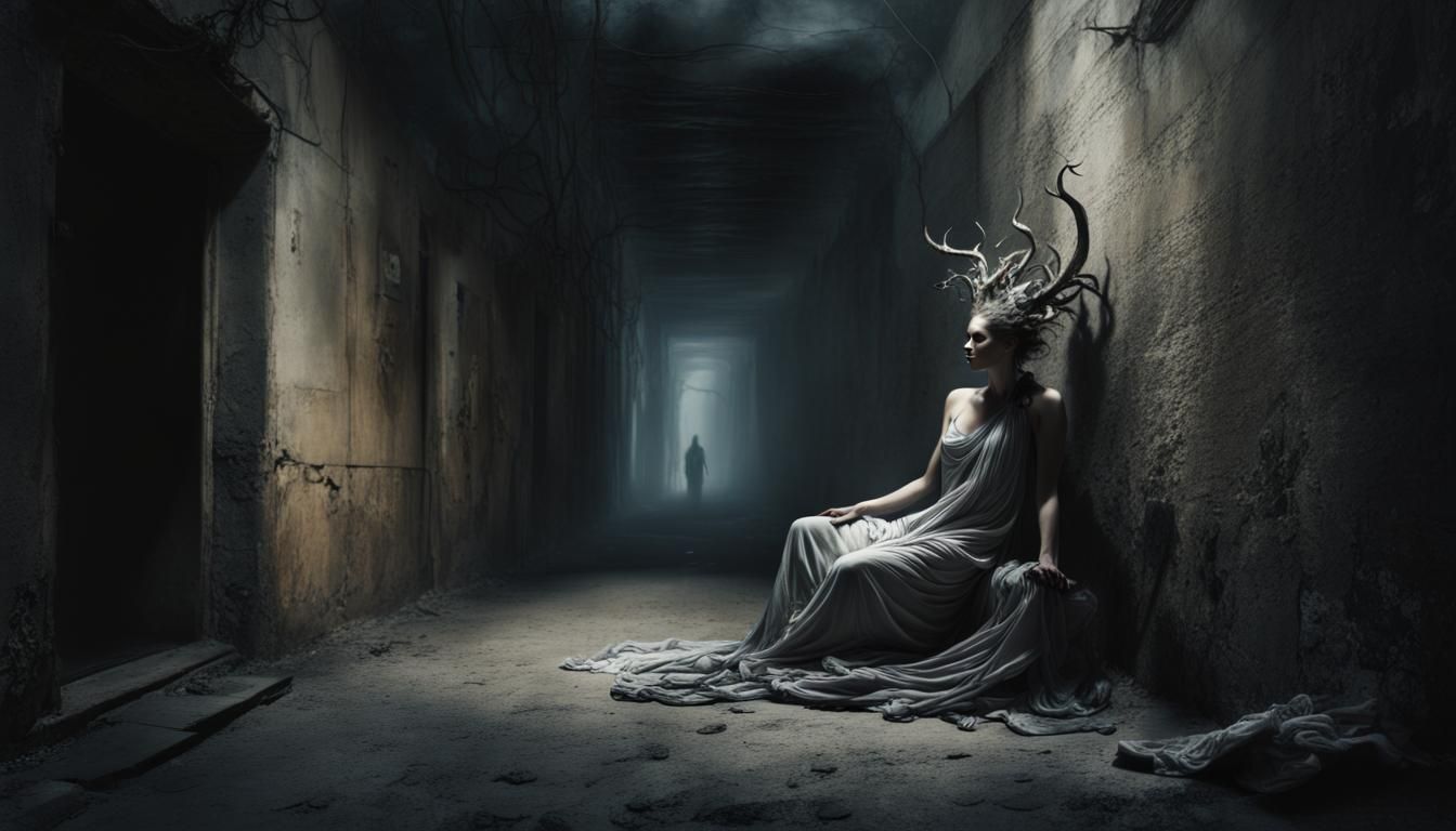 (deep shadow, chiaroscuro:3) , ancient god Hades, Poseidon, ...