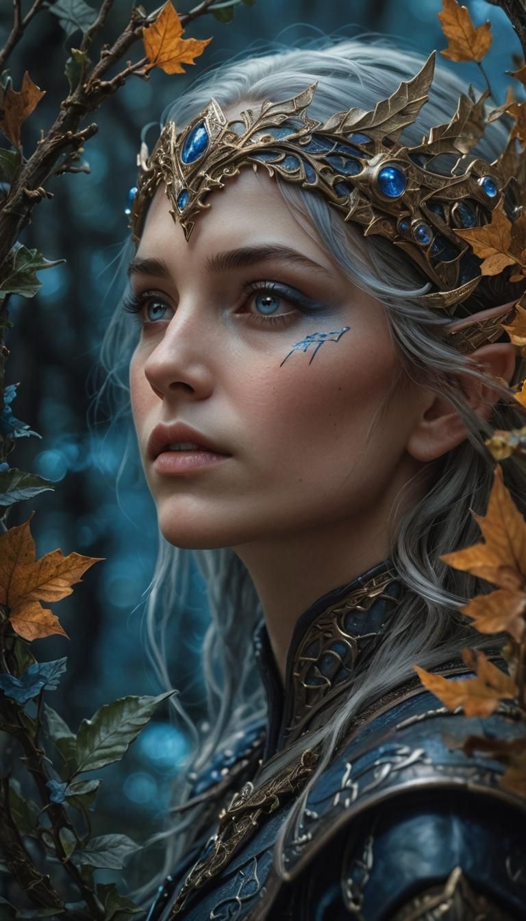 Beautiful Elf of Lorien in Leather Armor