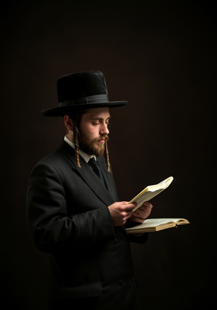 Hasid Man: A Digital Rendering