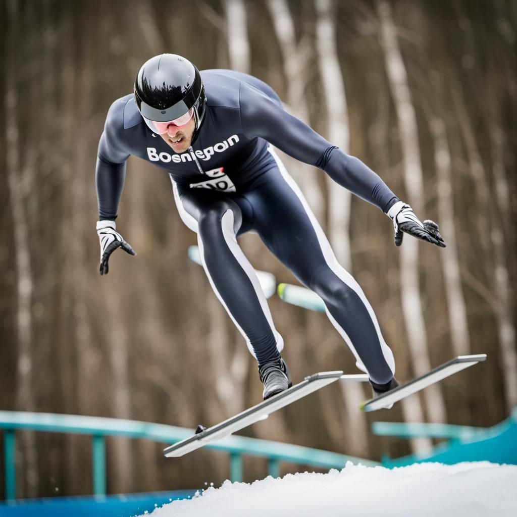 Bobsleigh Jumps High: Professional Photography