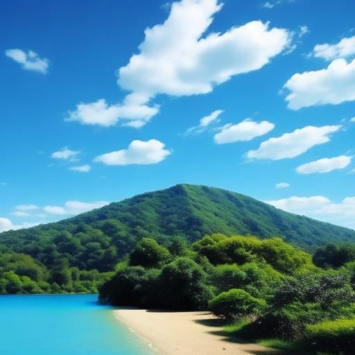 Serene Swamp Scene Under a Mysterious Blue Sky