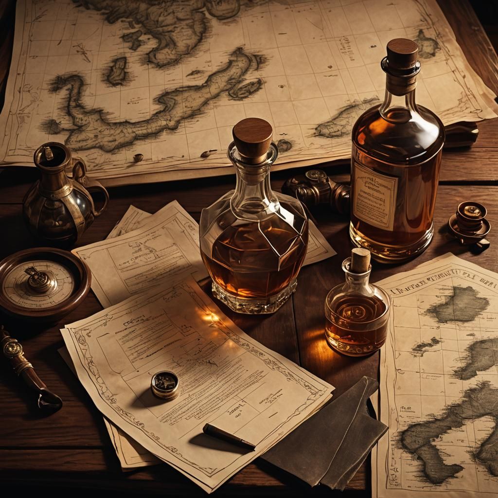 Sea Captain's Quarters: Detailed Matte Painting